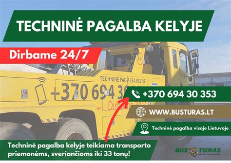 Techninė pagalba kelyje Vilniuje
