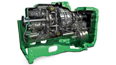 John Deere IVT transmisijos komponentai