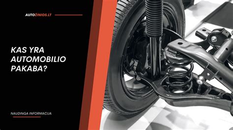 Automobilio pakabos schematinis vaizdas