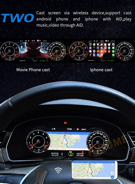 VW Golf 7 prietaisų skydelis su Alpine multimedijos sistema