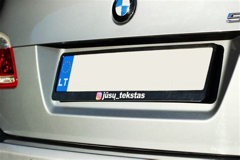 Įvairių tipų numerių rėmeliai automobiliams