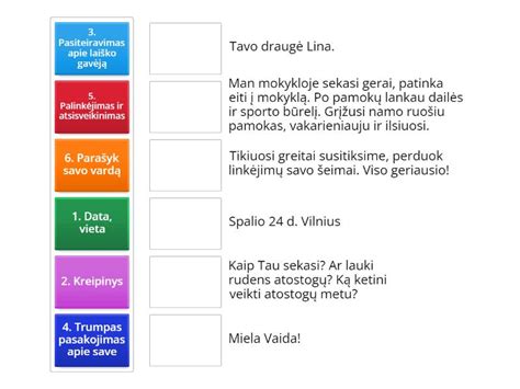 Rekomendacinio laiško struktūra