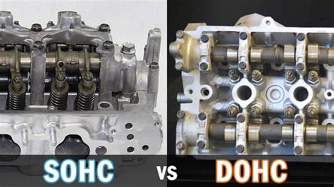 SOHC ir DOHC variklių schemos