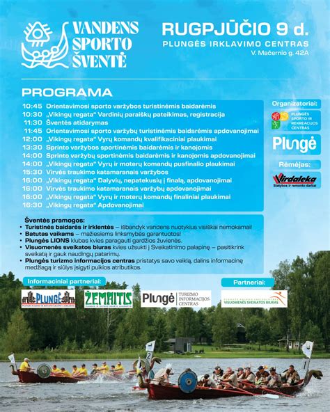 Plungės vandens sporto šventė su vikingų regata