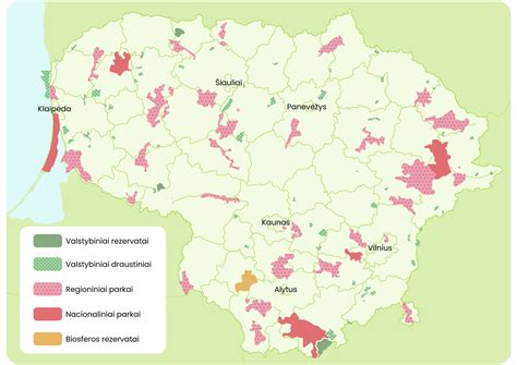 Vizualizacija, kaip atrodo saugomos teritorijos