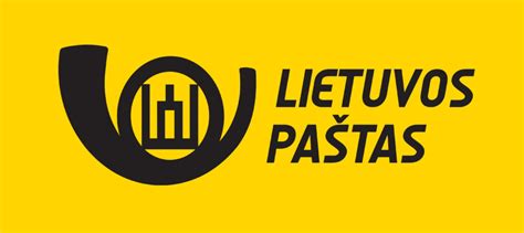 Lietuvos pašto logotipas ir paštomatų tinklas
