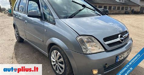 Opel Meriva automobilio informacinė lentelė su spalvos kodu