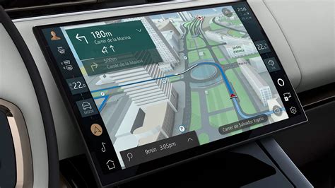 Navigacijos prietaiso vaizdas automobilyje