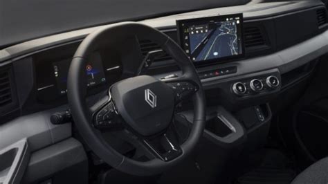 Renault Master interjero su multimedijos sistema nuotrauka