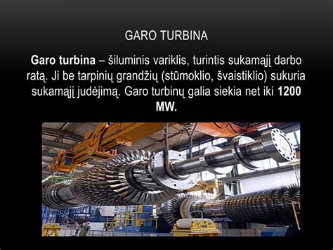 Schema, kaip veikia garo turbina