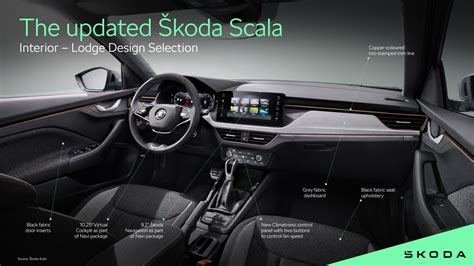 Skoda Scala interjero erdvė
