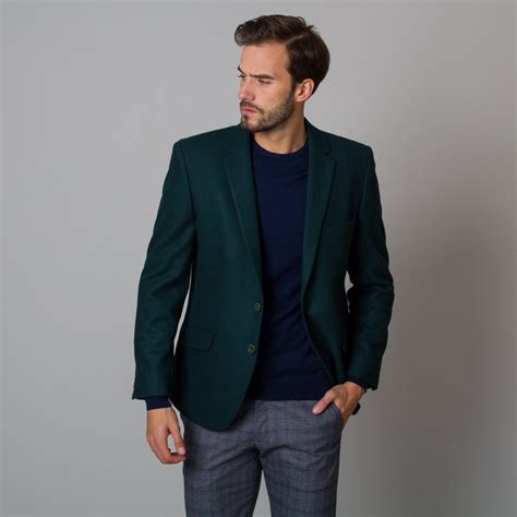 Vyriškas tamsiai mėlynas švarkas