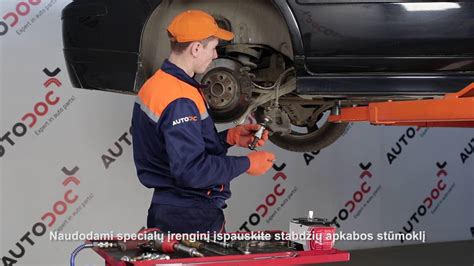 Galinių stabdžių mechanizmo apžiūra