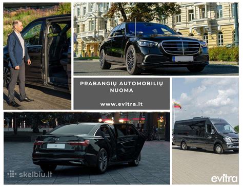 Prabangus automobilis su vairuotoju