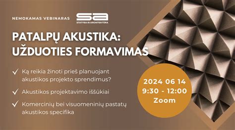 Kambario akustikos svarba garsui