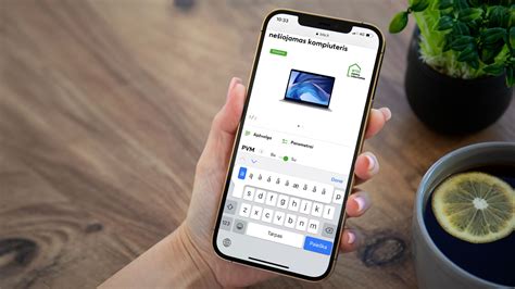 DSP sistemos sąsaja išmaniajame telefone