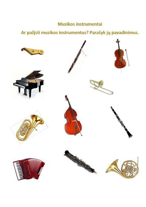 Muzikos instrumentai ant scenos