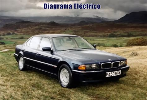 Diagrama su BMW E38 variklio skyriaus schemomis