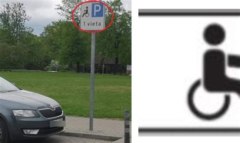 Simbolis, žymintis neįgaliųjų parkavimo vietą