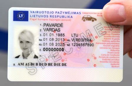 Vairuotojo pažymėjimo išdavimas