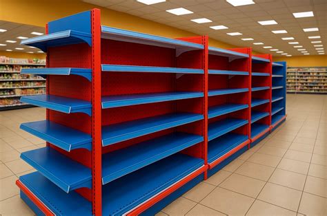 Prekių lentynos prekybos salėje