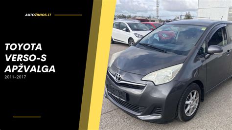 Toyota Verso automobilio nuotrauka iš galo, pabrėžianti matomumo apribojimus