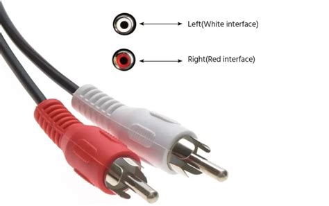 RCA kabelio prijungimas