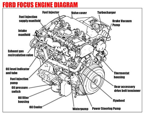Ford Focus galinės pakabos schema