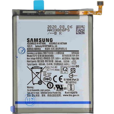 Samsung Galaxy A50 baterija ir įkrovimas