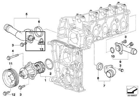 BMW E46 6 cilindrų variklio schema