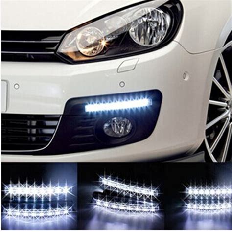 LED dienos žibintai automobilyje