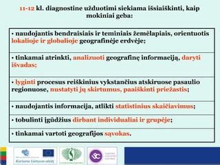 Mokiniai, dalyvaujantys geografijos užsiėmime