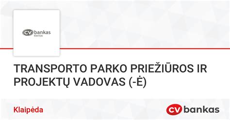 Transporto priemonių parko valdymo programa