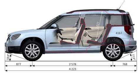Škoda Yeti salono interjeras