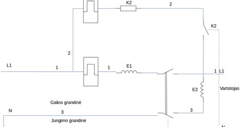 Schema, kaip veikia automatinis jungiklis