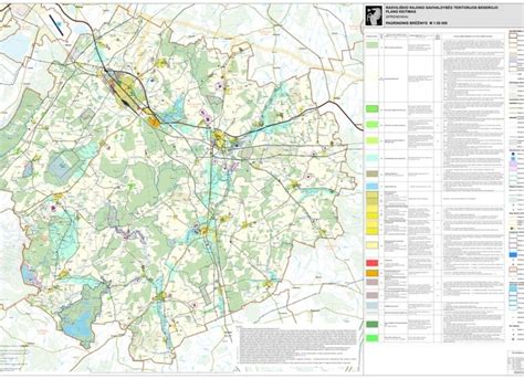 Žemėlapis su Radviliškio rajono ribomis