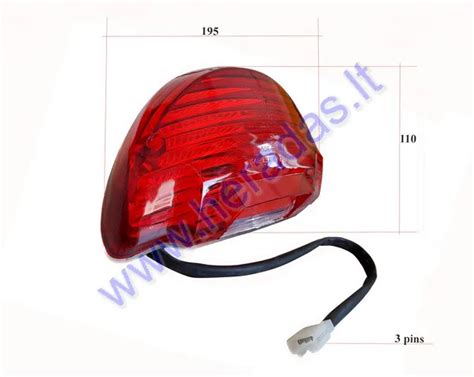 Galinis motorolerio žibintas