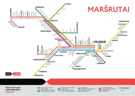 Tolimųjų reisų maršrutų žemėlapis