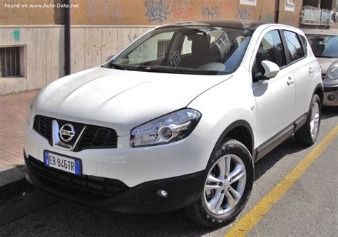 Nissan Qashqai 2010 techninių charakteristikų lentelė