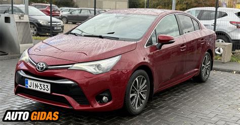Toyota Avensis kelio ženklų atpažinimo sistema veikimo schema