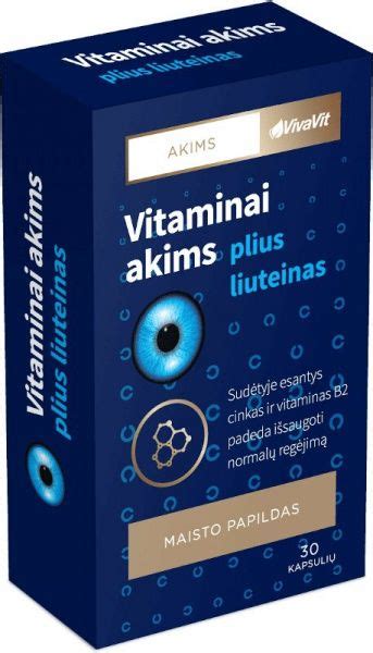Vitaminai akims ir maisto produktai