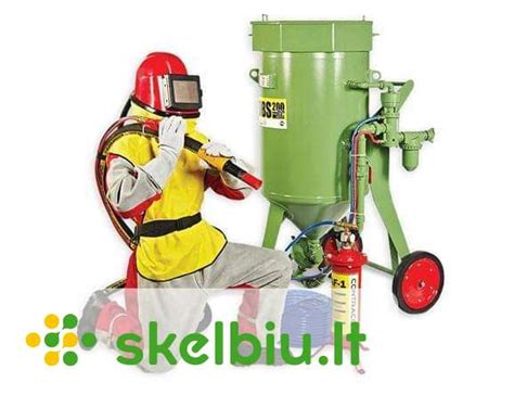 Smėliavimo įrangos schema