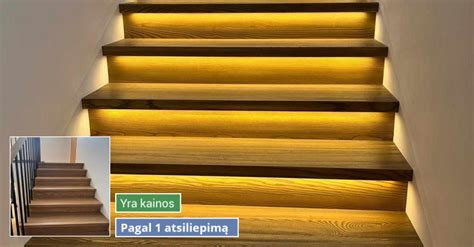 Palyginimas: medinių laiptų su skirtingomis apdailomis