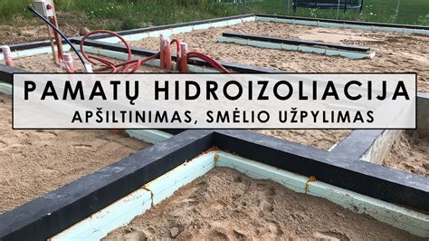 Inžineriniai brėžiniai su pamatų hidroizoliacija ir drenažu