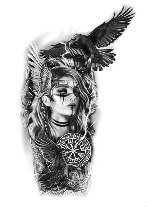 Vairo tatuiruotės eskizas