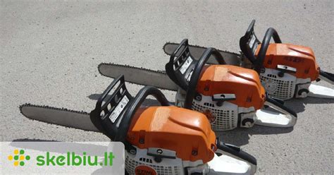 Schematinis STIHL variklio pjūvis su alkuniniu velenu