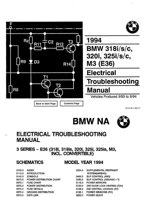 BMW E36 kuro sistemos schema