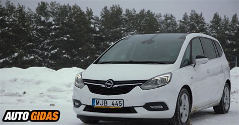 Opel Zafira priekinės dalies dizainas