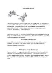 Automobilio važiuoklės schemos