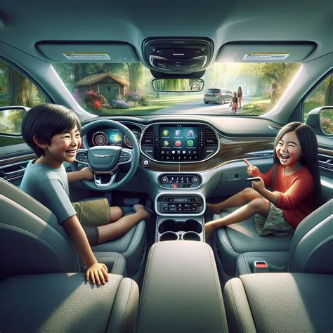 Chrysler Pacifica interjeras su sulankstytomis sėdynėmis